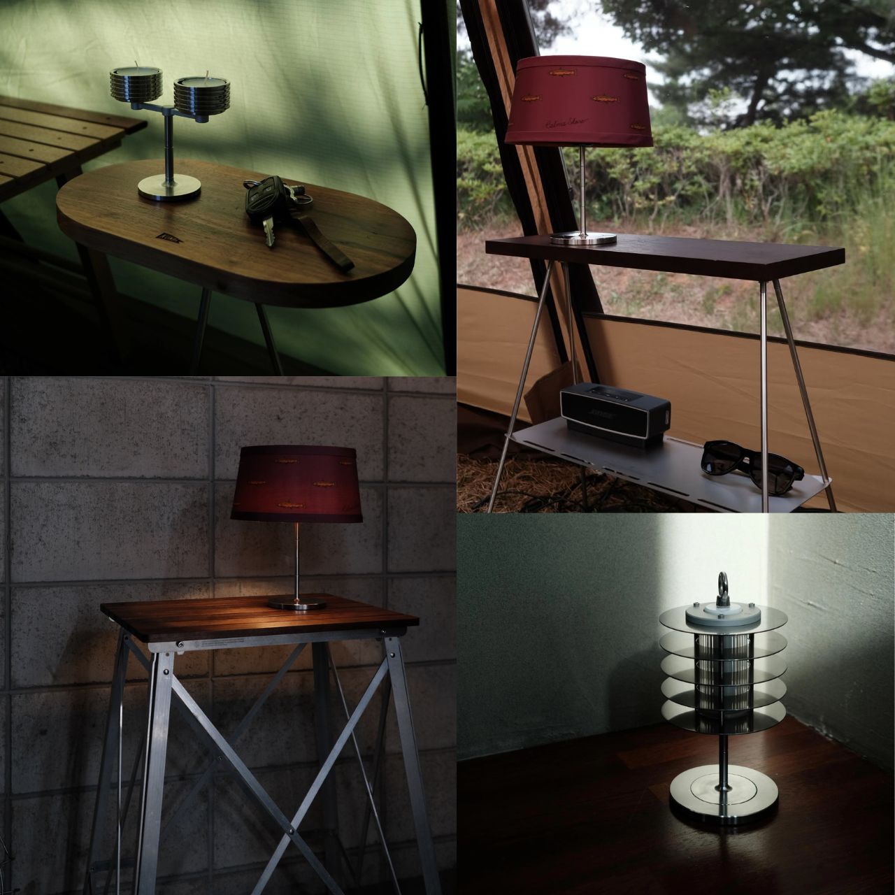 [Kunst Baum] Nessen 110 & Mono  Base Stand for 38explore lantern – Camping Lantern Stand, Height Adjustable