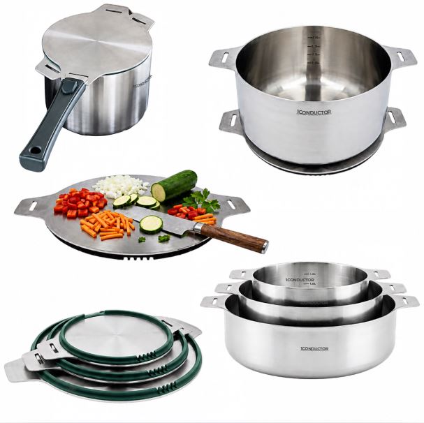 [Conductor] 7-Ply 316Ti Stainless Steel Detachable Cookware Pot