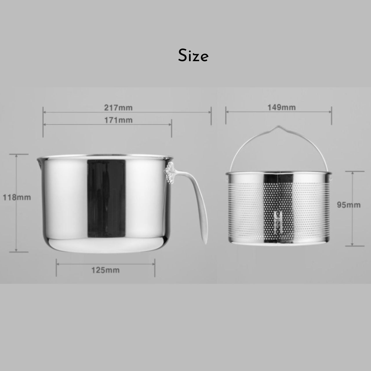 [finnilo] 316Ti 5-ply Stainless Steel Gourmet multi-pot Kettle, Pasta Pot