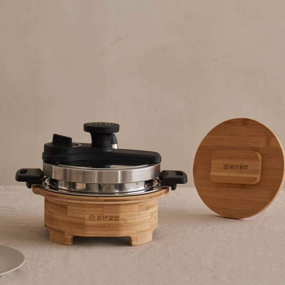 [PoongNyun] PN Korean Style Pressure Rice Pot 5-Piece Set | SUS 304 3-Ply