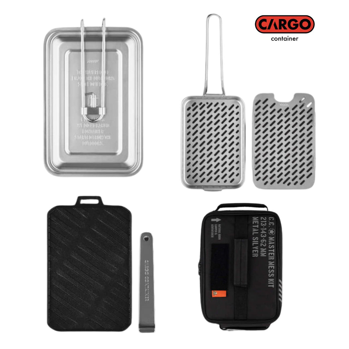 [Cargo Container] All-in-One Outdoor Camping Master Mess Kit Cookware Set