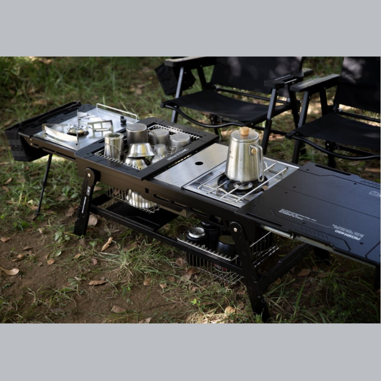 On-U Life] My Own Sliding Camping Table, Wood Folding Table