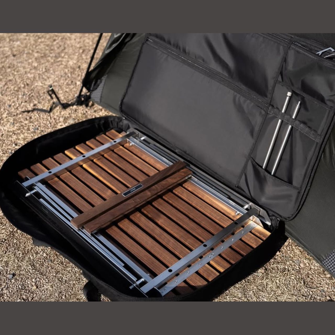 [Billy Design] Wood Steel Fold-able IGT Camping Table