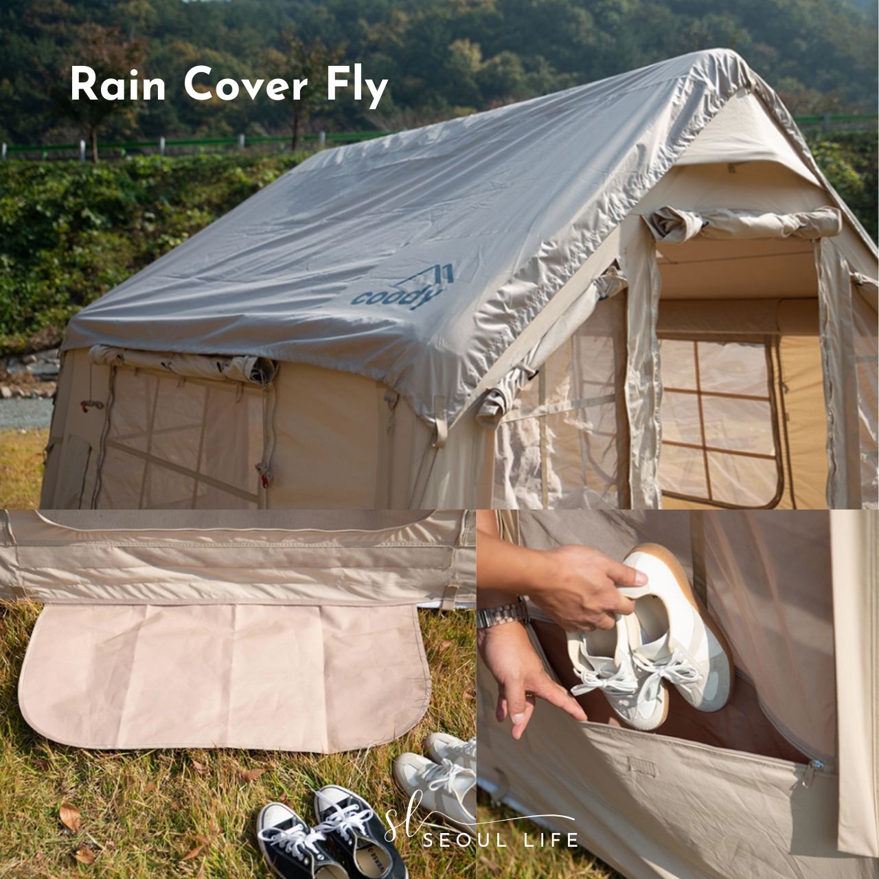 【COODY】 Familia Airtent Cotton Tent 大型エアテント Coody AirTent Familia 17.2 – Oliezi Outdoors
