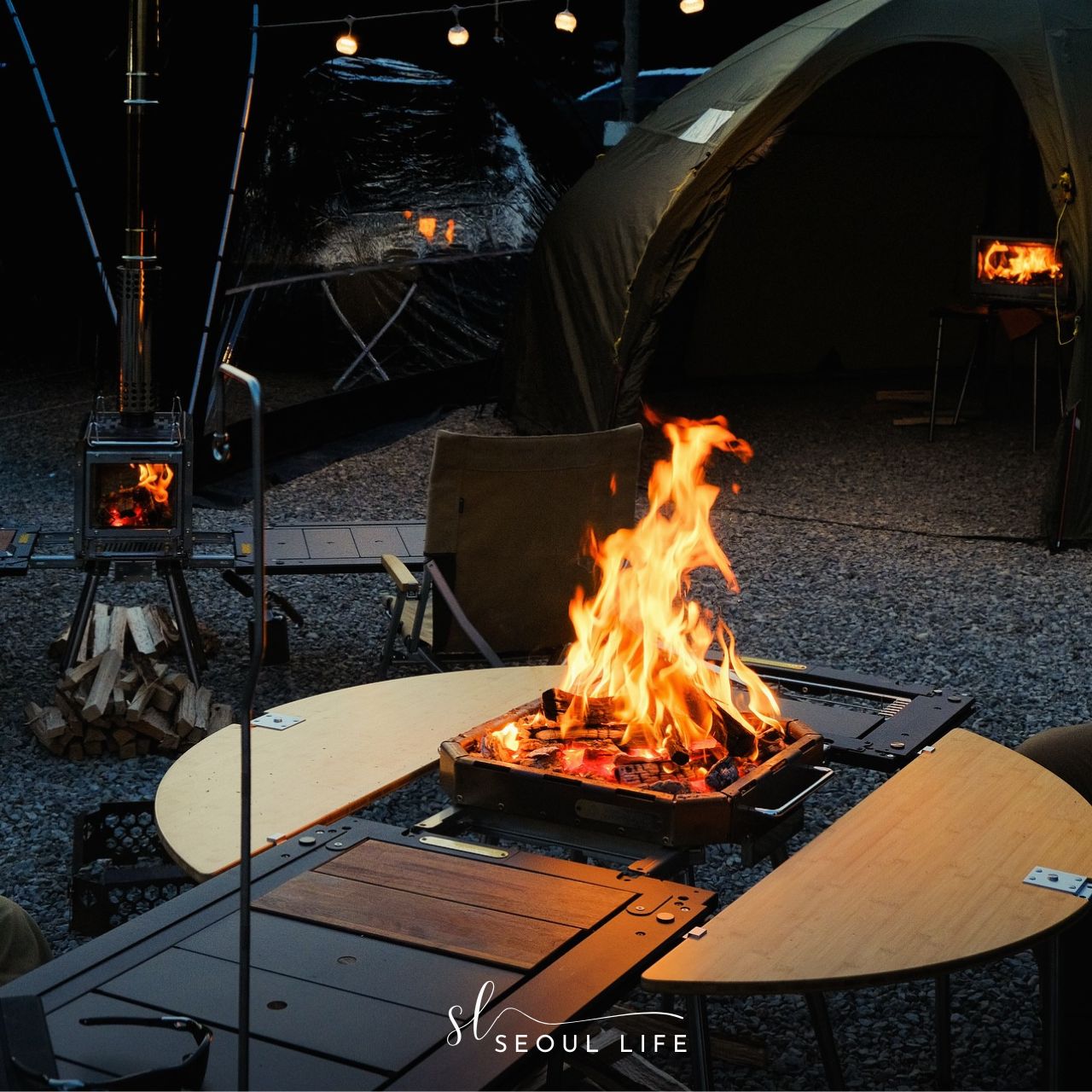 Amazon.com: Yulretau Camping Wood Burning Stove Portable