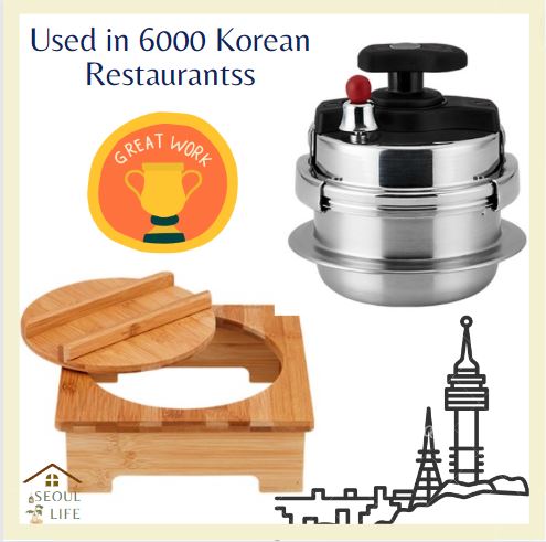 [Green Cook] Korean Rice Cooking Pot/ Pressure pot set