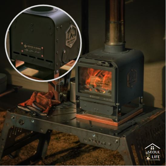 [Wood & Burn]*My Stove Petit* Mini Multi-use Camping Burning Stove, Mini Oven