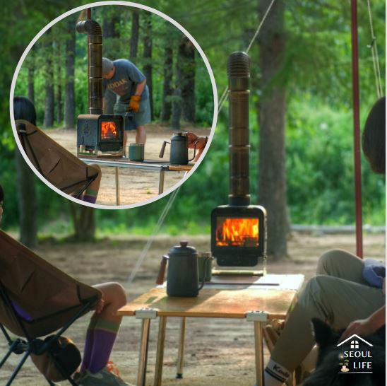 [Wood & Burn]*My Stove Petit* Mini Multi-use Camping Burning Stove, Mini Oven