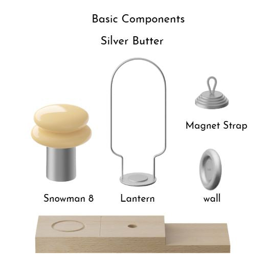 [ILKW] Snowman8 Multi-Use Portable Camping Lamp, Table Light