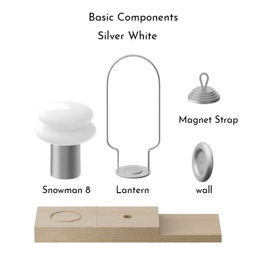 [ILKW] Snowman8 Multi-Use Portable Camping Lamp, Table Light