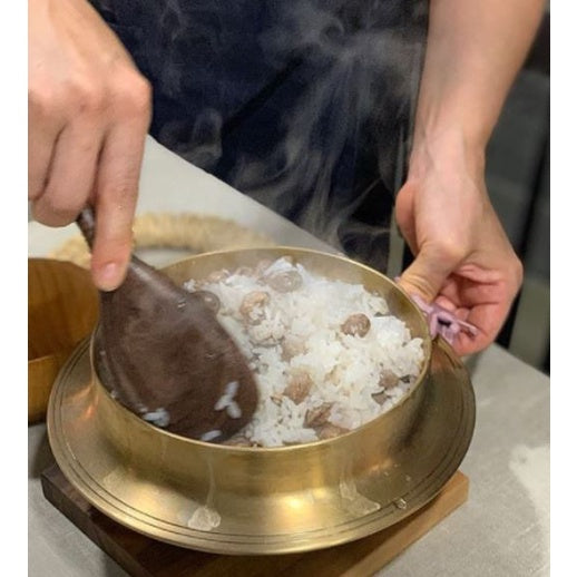 韓國傳統大鍋銅鍋燉飯鍋/3-4份&amp;直徑19.5厘米