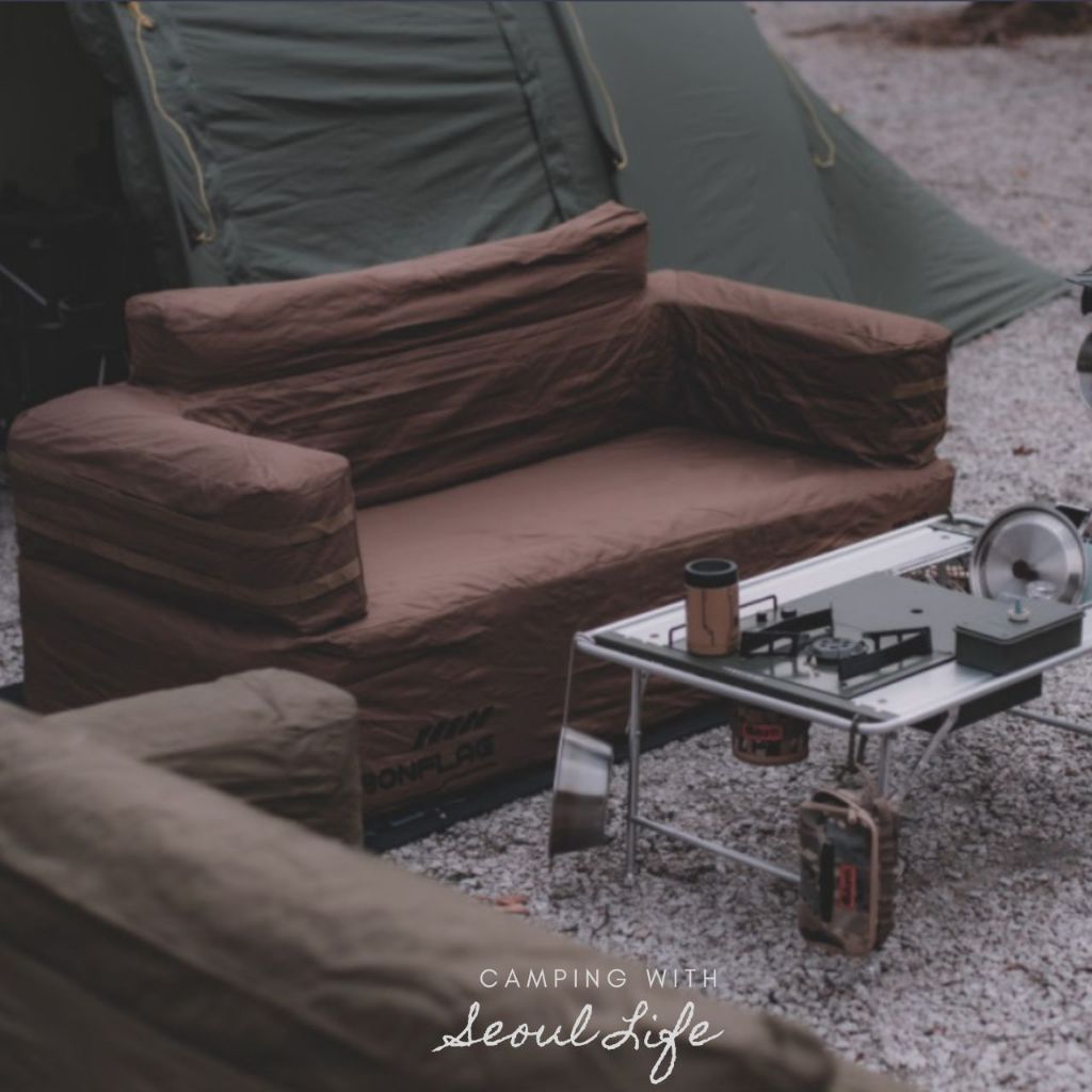 *Bonflag* Air Sofa, Airpump camping outdoor sofa for 2 people