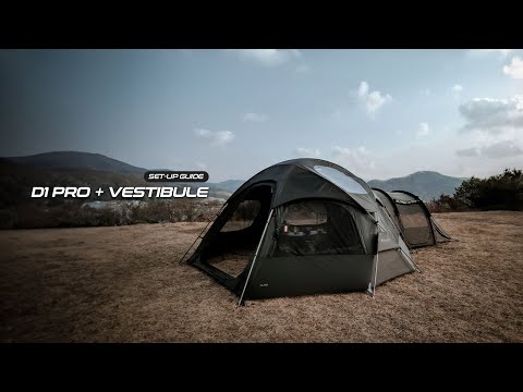 Polaris] D1 PRO Dome Shelter & Tent for 3-4 people, Black