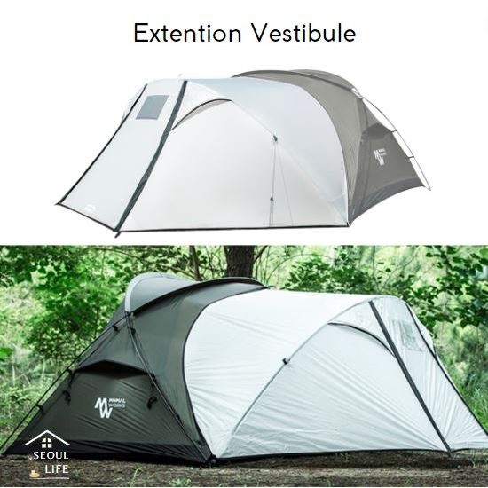 Extension Vestibule tent for Minimal Works PAPRIKA Easy Pitch tent
