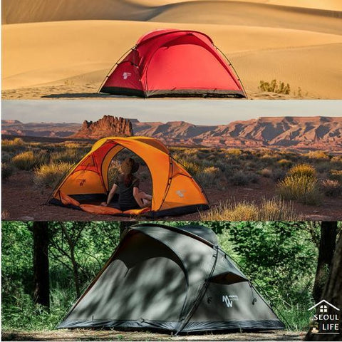 *Minimal Works* PAPRIKA Easy Pitch Extendable tent for 2 persons. Camping Gear