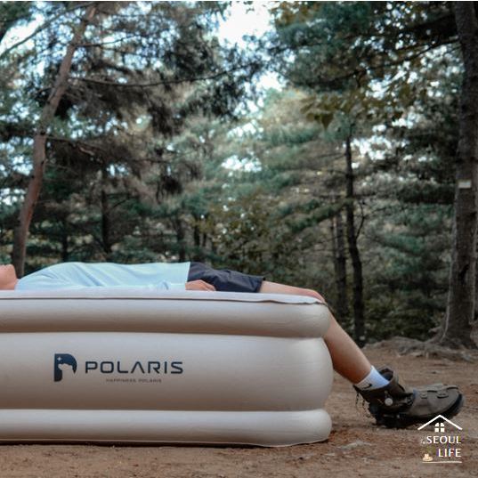 *Polaris* Camping Bedding Air Mattress 200cmx150cmx45cm/ built-in air pump,  46cm thick three-layer structure