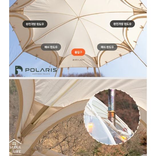 *Polaris* P1 彈出式圓頂 TPU 庇護所和帳篷，適合 3-4 人
