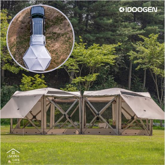 *Idoogen* Extendable, compact size, light Vantagon One Touch Car Park Tent Shelter