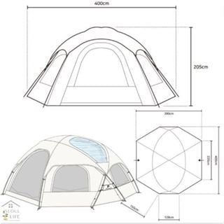 *Polaris* D1 Dome Shelter & Tent for 3-4 people