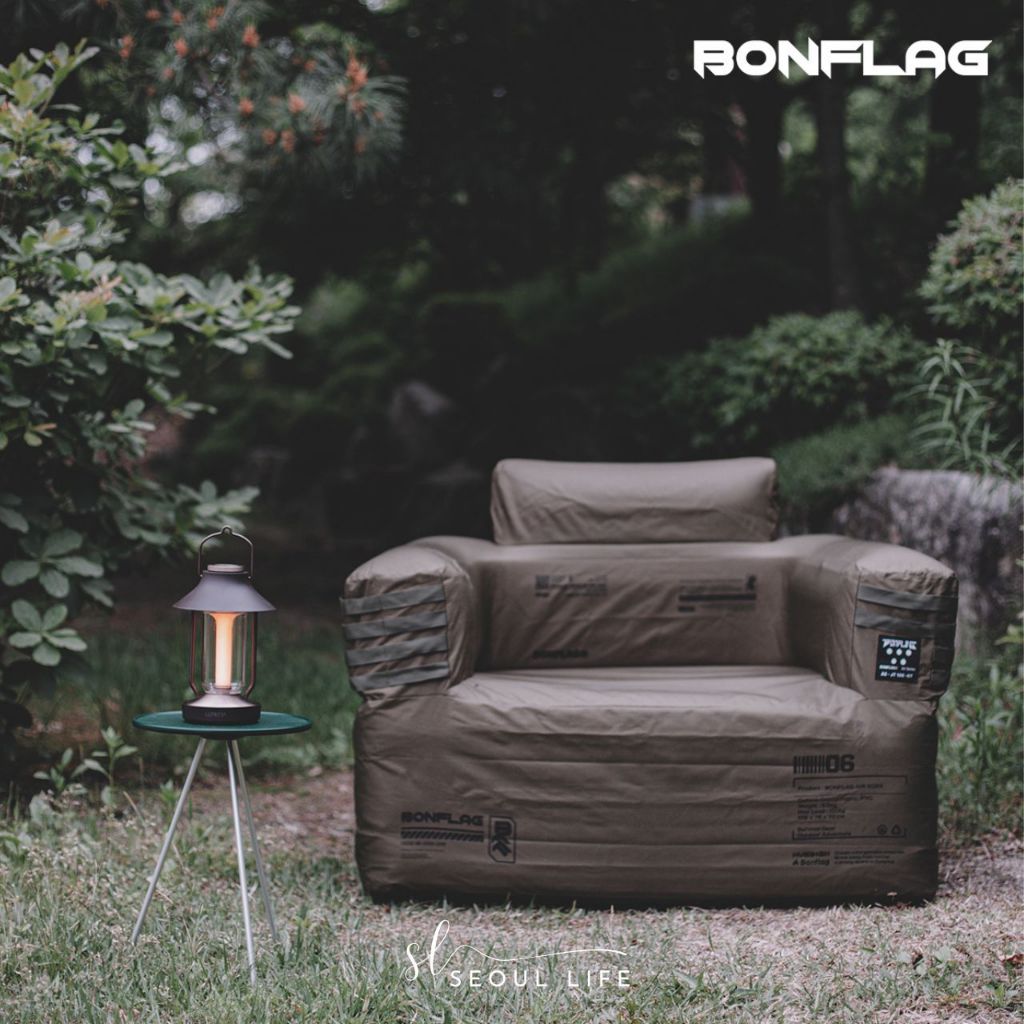 *Bonflag* Air Sofa, Air-pump camping sofa chair for 1 person