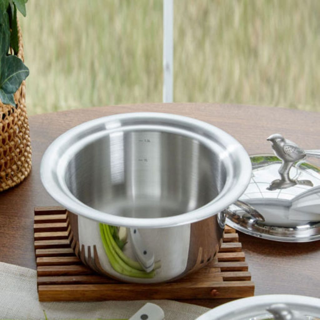 [finnilo] 316ti Stainless 5Ply Gourmet Stew & Rice Pot in 2 Sizes