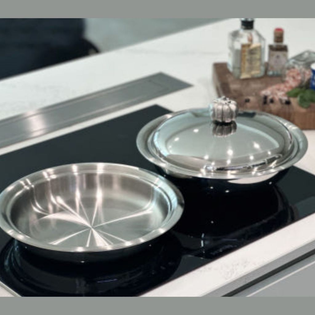 [finnilo] 316ti Stainless 5Ply Stew Pot with Pumpkin/ Maple Leaf Handle Lid