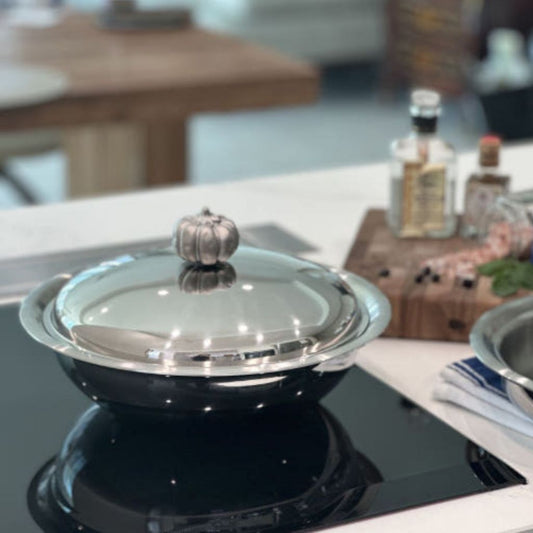 [finnilo] 316ti Stainless 5Ply Stew Pot with Pumpkin/ Maple Leaf Handle Lid